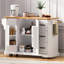 Îlot de cuisine polyvalent avec rangement abondant et design élégant pour les délices culinaires-434869239