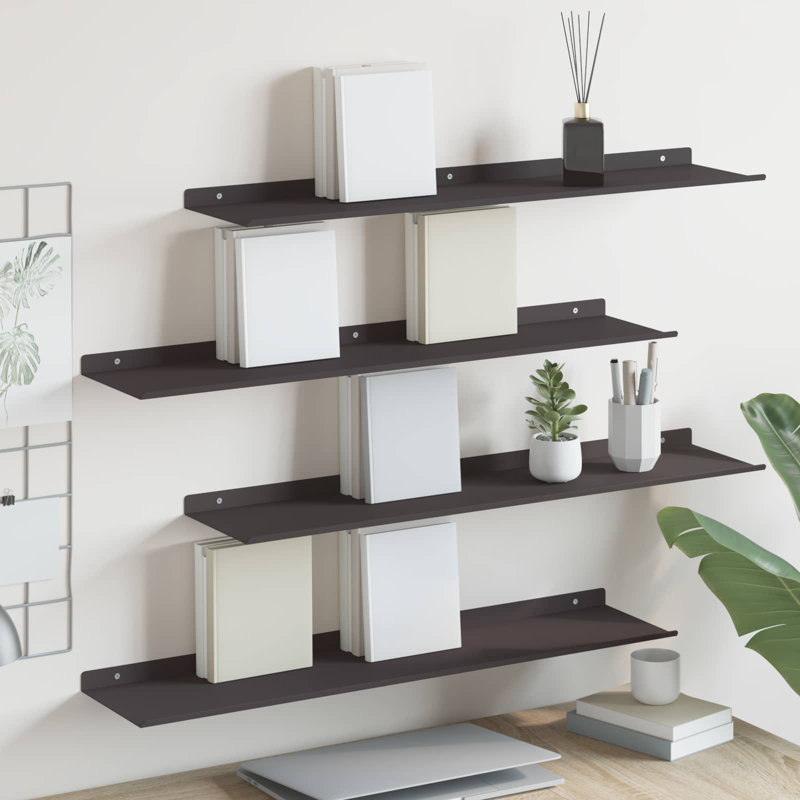 Steel Floating Shelf, Black