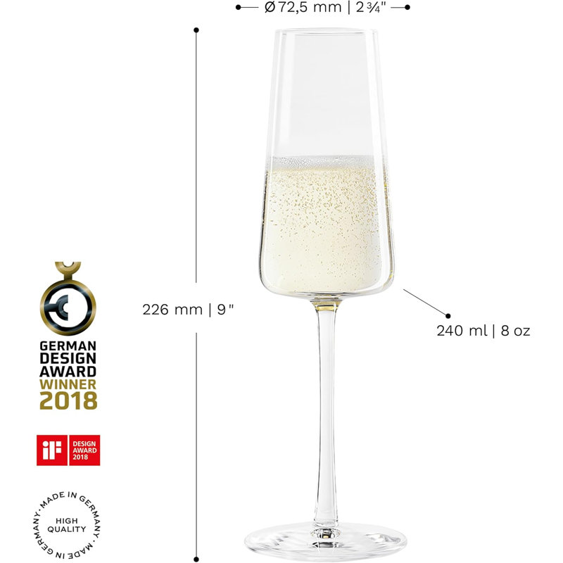Stolzle Lausitz, Power - Champagne Flutes, 240ml