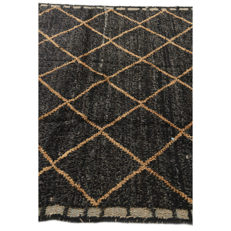 Tapis noir 5 x 8 Pinson