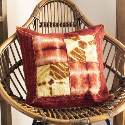 Dip Dye Feather Throw Pillow