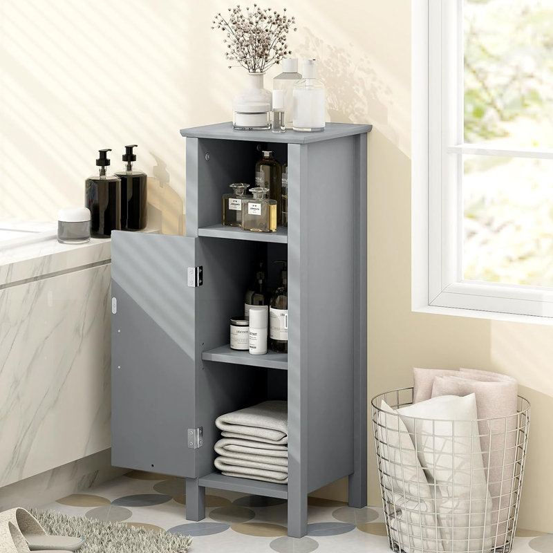 Amany Freestanding Bathroom Cabinet, Gray