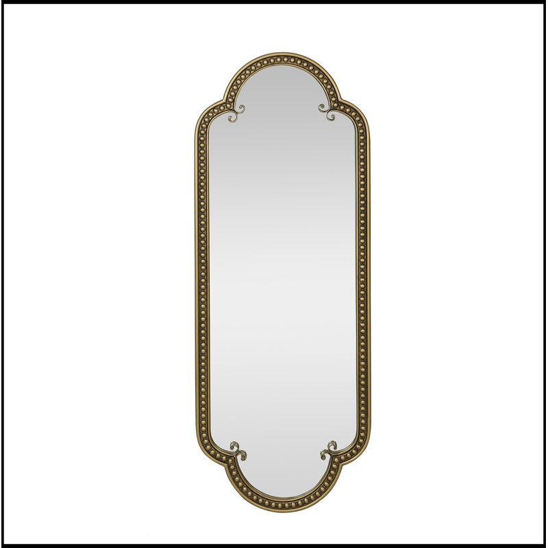 Scalloped Oval Parrett with Beaded Metal Frame