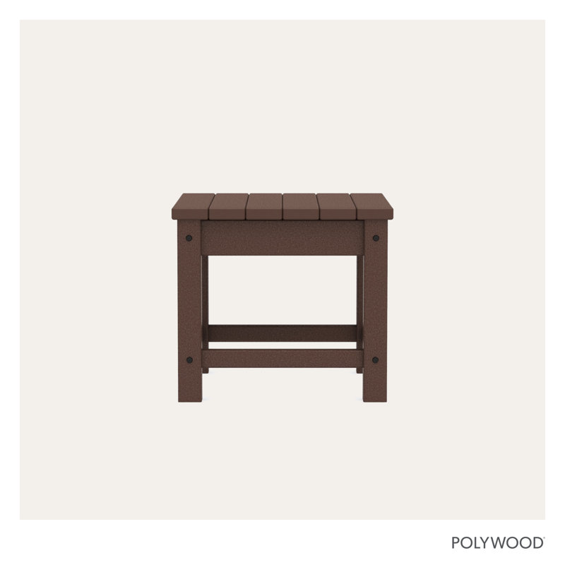 POLYWOOD Club 18" End Table, Mahogany
