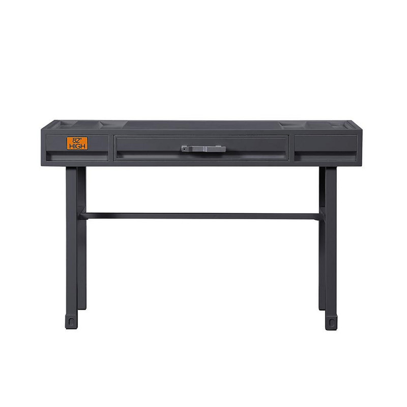 Writing Desk, Gunmetal, 30" H x 47" W x 17" D