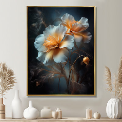 Pivoine blanche romantique - art mural pivoine