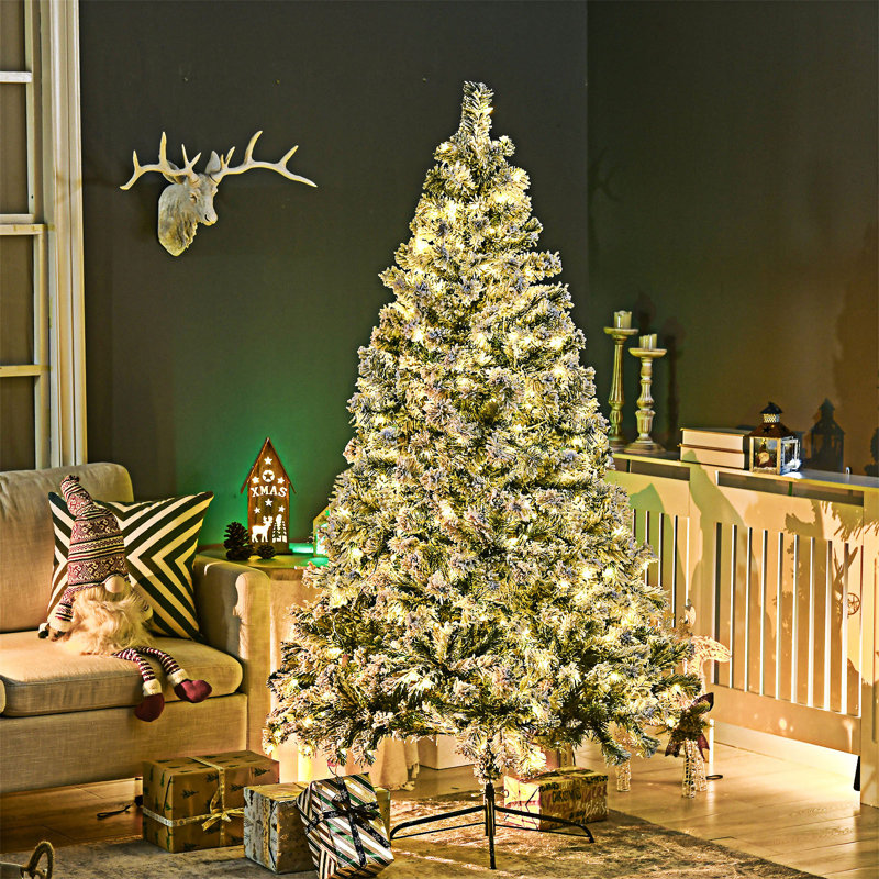 Grand arbre de Noël artificiel pré-éclairé, 5'11"