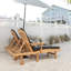 Chaise longue en teck naturel Berlin-117438958
