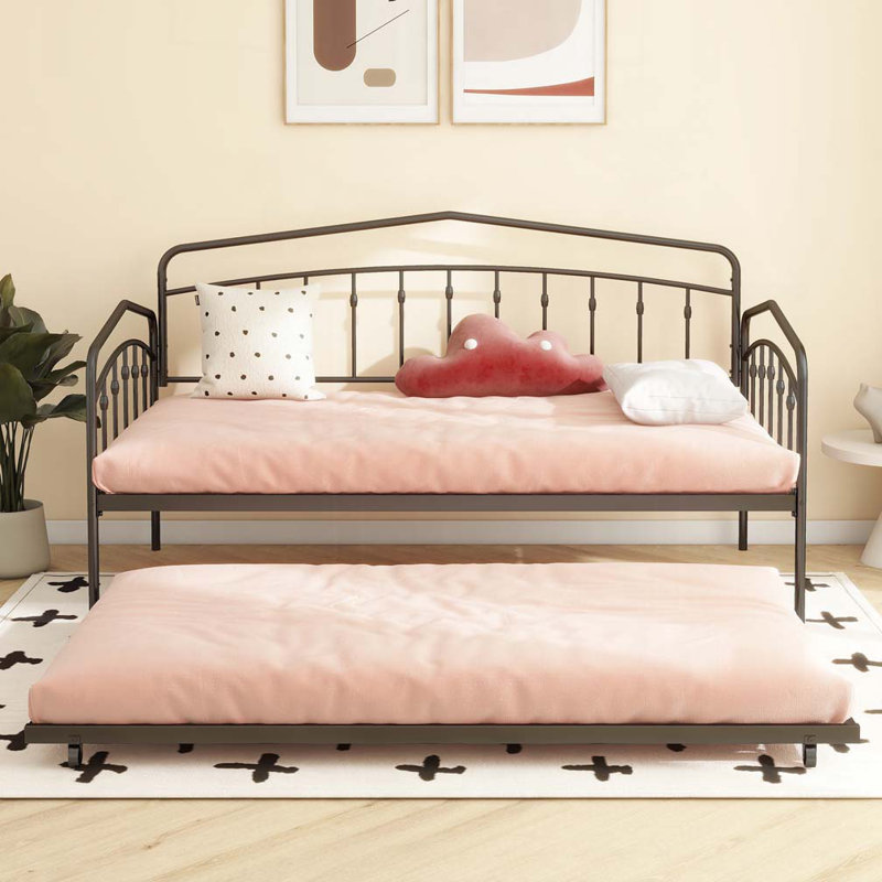 Cemre Metal Daybed, Black
