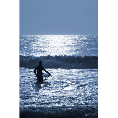 Night Surfing 1 Piece Wrapped Canvas Wall Art