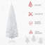 Arbre de Noël artificiel 6 pi avec arbre de Noël mince 6 pi avec 390 branches réalistes et support en plastique-1247824060-1247824062