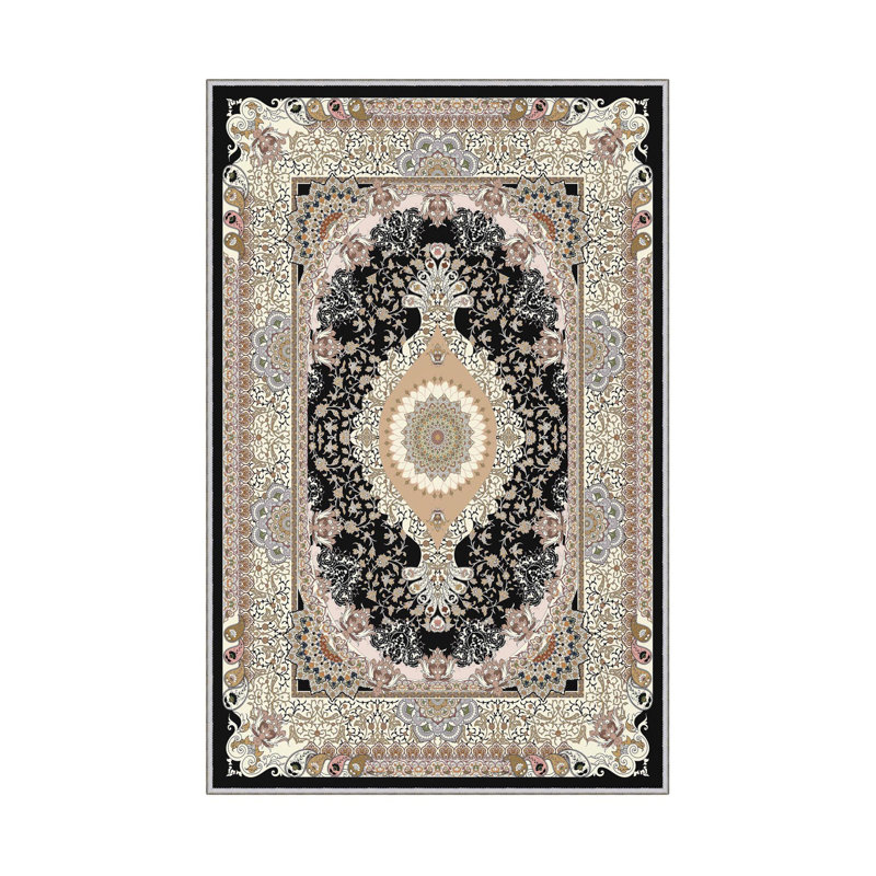 Tapis d'entrée de qualité supérieure, 2,6 x 4,9 pieds, 100% polyester, 650 gr / m² | Pois antibactérien antidérapant en PVC, d'une hauteur de poils de 0,3 po | Lavable à la machine, impression numérique 3D, durable et élégante pour la décoration intérieure
