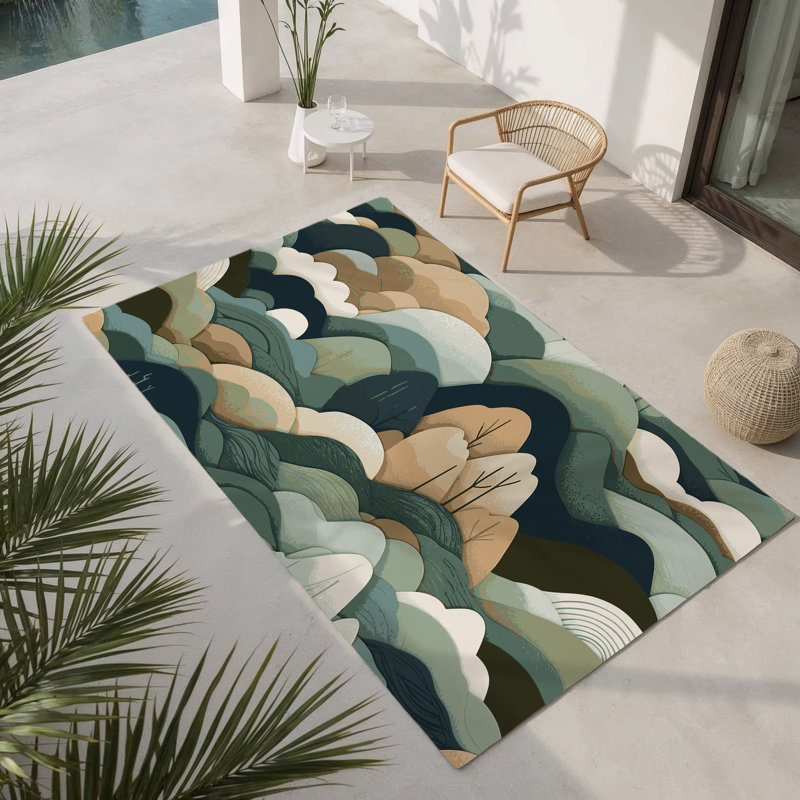 Tapis intérieur et extérieur Lunar, Rectangle 1 pi 6 po x 2 pi 6 po