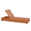 Irmlinde 190cm Long Reclining Acacia Single Chaise with Cushions
