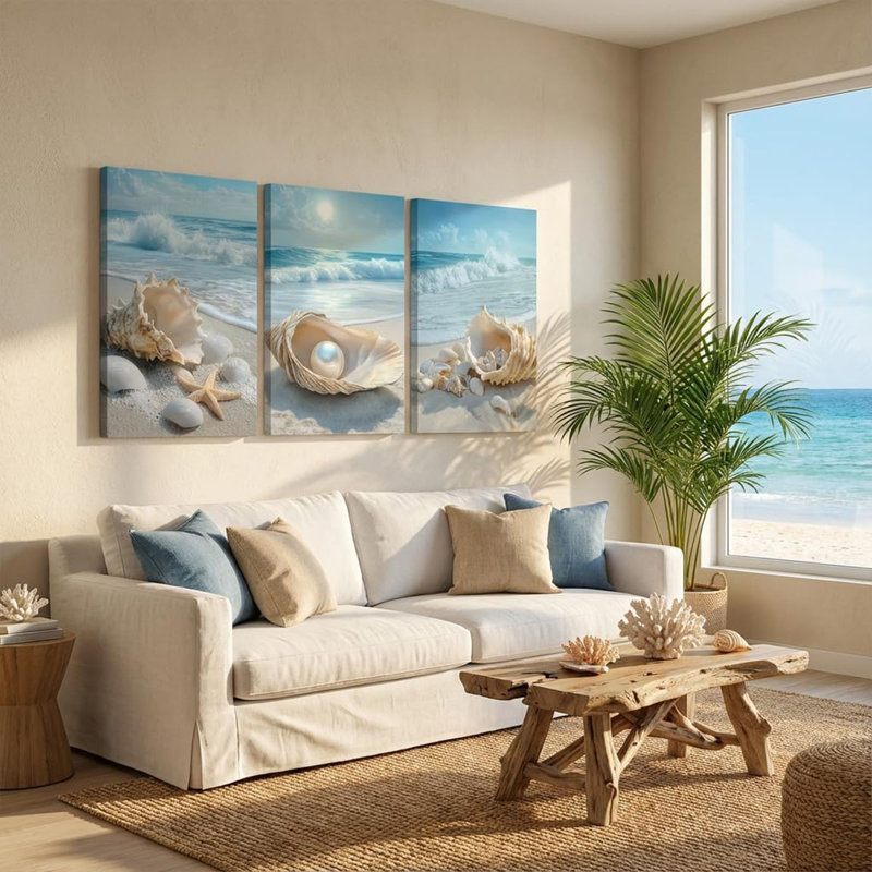 3 Piece Wrapped Canvas Print, 60 cm H x 40 cm W