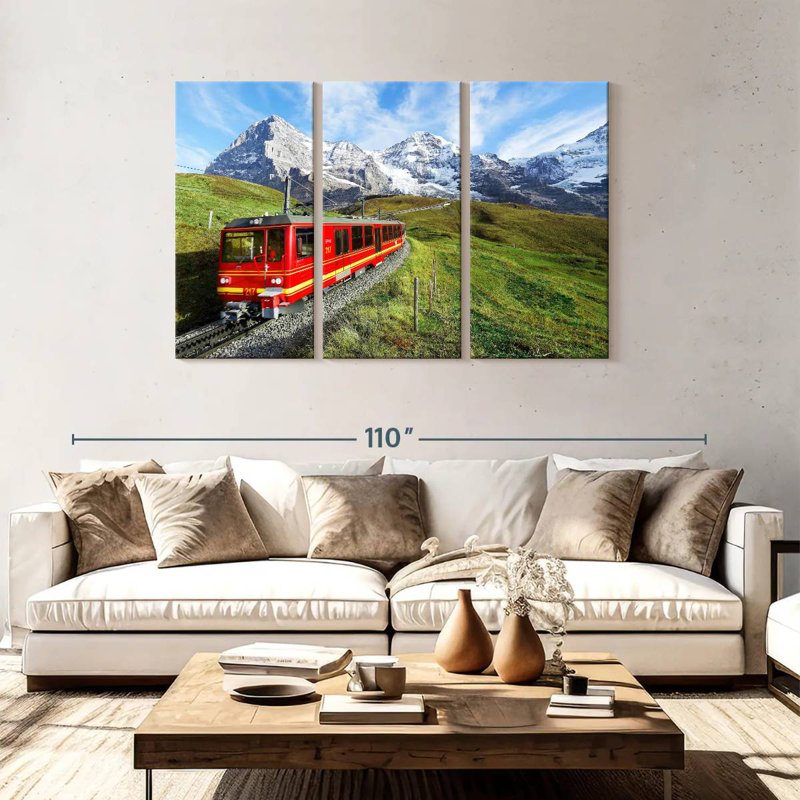 Mehar Bernese Highlands Train, 48" H x 74" W
