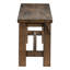 Banc de salle à manger en bois massif de 44,25 lb, transitionnel classique, banc brun bruni au design transitionnel, bois, capacité de 300 lb