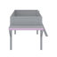 Lit mezzanine avec bureau et DEL Gaming-609033205