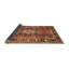 Tapis décoratif rouge à motif oriental talhah-96774441