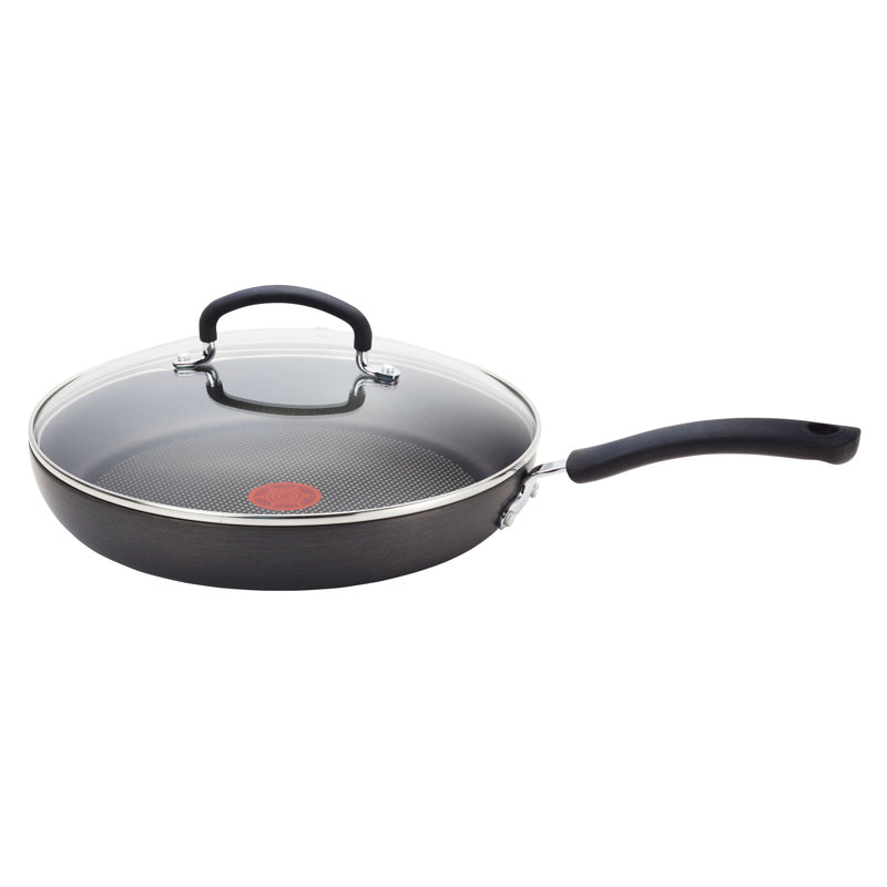 T-fal 10-Inch Black Aluminum Non-Stick Fry Pan with Lid