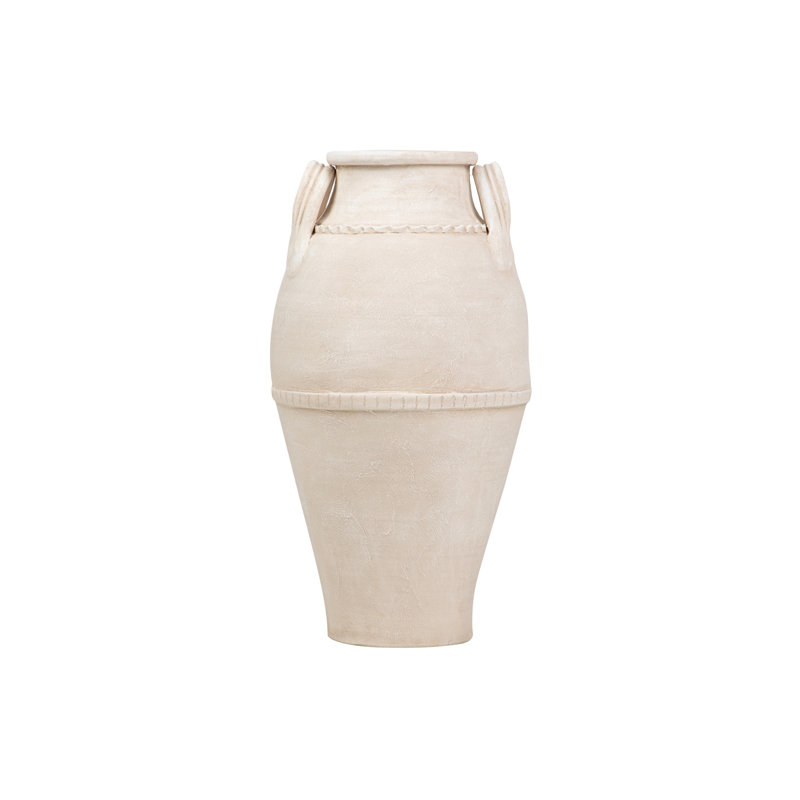 CERAMIC VASE, Beige, Overall Height- 70cm