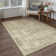 Tapis beige lavable avec envers antidérapant Ladonya