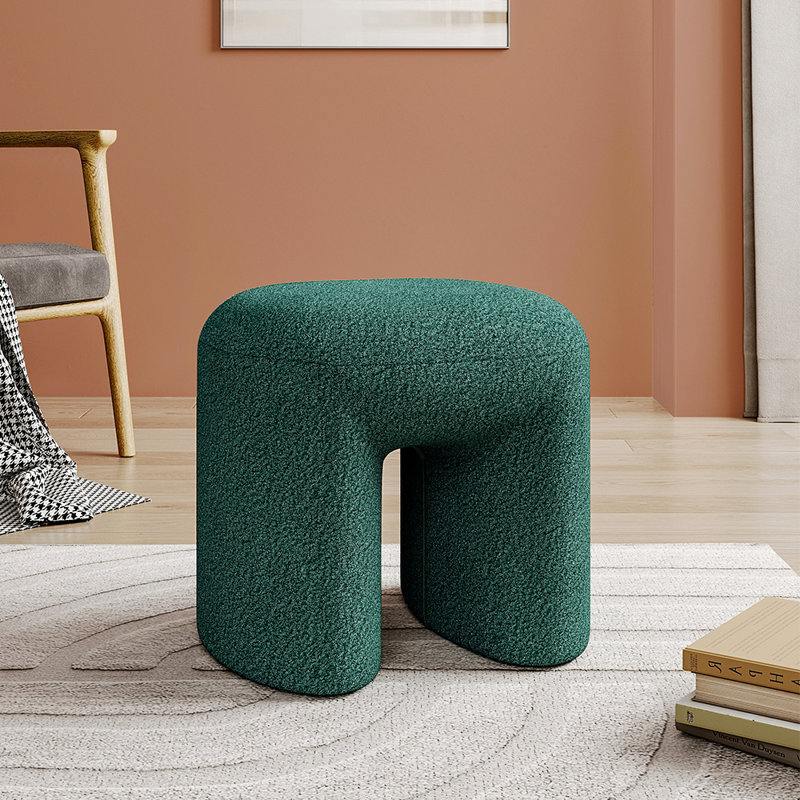 Manufactured Wood Accent Stool, Green