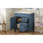 Meuble-lavabo de 30 po avec lavabo en céramique, petite armoire de salle de bain, armoire moderne avec 2 tiroirs et tablette réglable-240491667