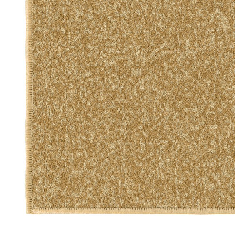 Black Solid Synthetic Washable Runner Rug with Non-Slip Backing