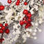 26" Faux Winter Christmas Pinecone Berry Twig  Front Door Wreath