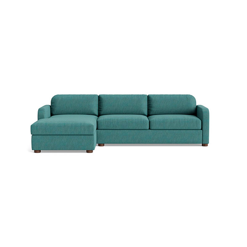 Archie Sofa with Chaise (105"), Chaise on Left, Performance Weave - Spruce