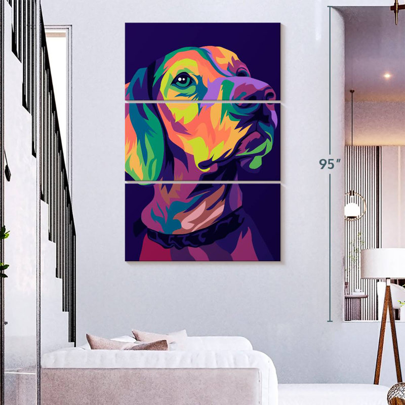 Brampt Labrador Pop, 74" H x 48" W