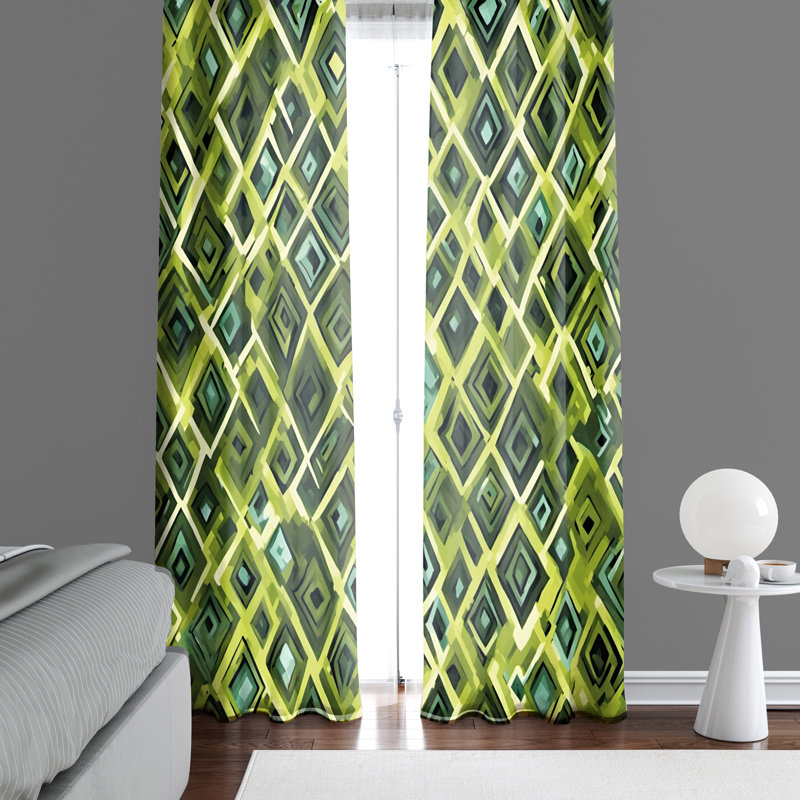 Semi Sheer Curtain Pair, 20" W x 52" L