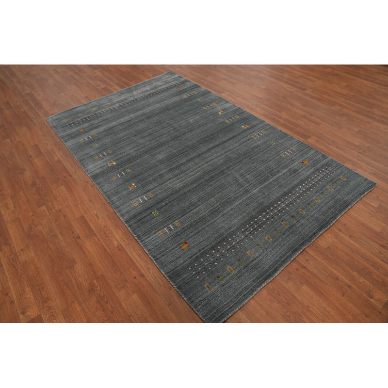 Gray Tribal  Area Oriental Rug 5x8