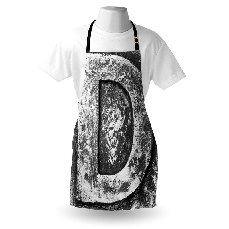 No Pattern Bib Apron, D