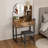 Makeup Vanity With LED Lights&3 Color And Power Outlet Makeup Vanity Table With 2 Big Drawers With Sturdy Metal Leg And Metal Chair ,Dressing Table For Bedroom Dressing Room-1608561525