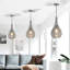 45cm H Glass Pendant Shade in Grey