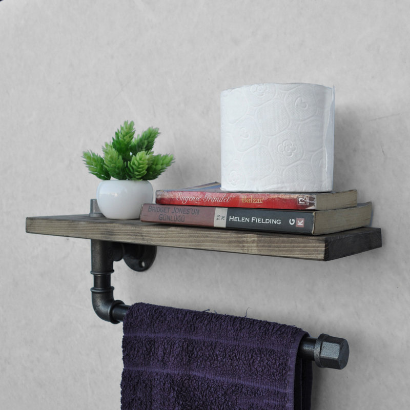 Verlin Solid Wood Accent Shelf