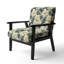 Fauteuil d'appoint rembourré Natural Damask Serenity