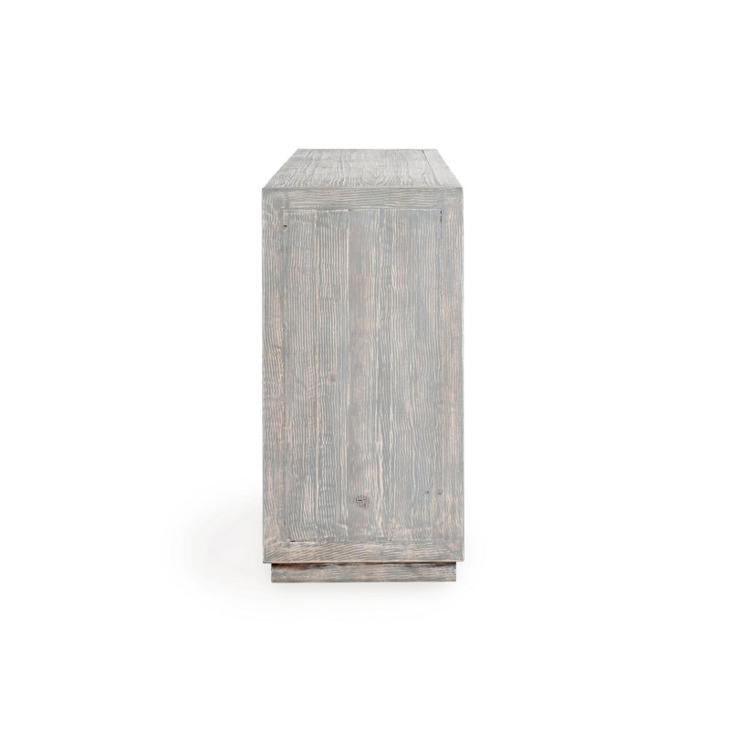 Chandler 86" Reclaimed Pine Wood Antique Blue Sideboard