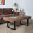 Rustic Industrial Wood Handcr Coffee Table