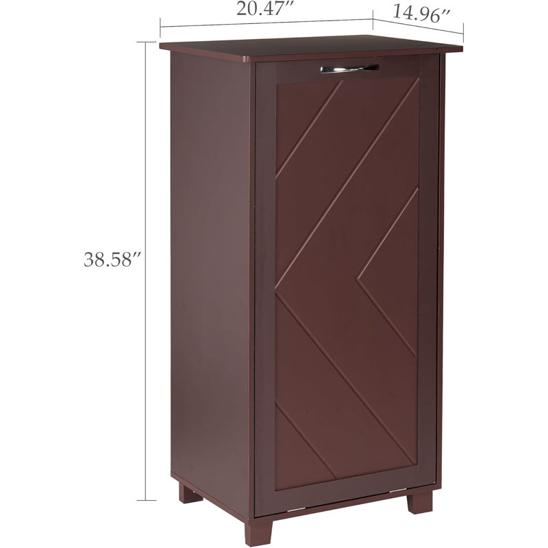Tilted Kitchen Trash Cabinet