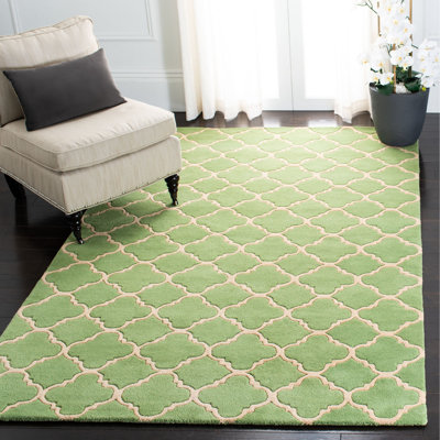 Tapis en laine touffeté à la main Carolene
