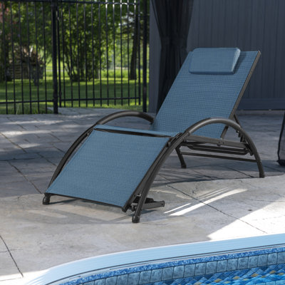 Angelina 170cm Long Reclining Single Chaise with Cushions