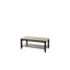 Table basse 1 pièce avec rangement sous la table et bois d'hévéa