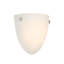 Applique murale d'intérieur à DEL 9 watts, sélection de la température de couleur, finition nickel brossé, verre givré