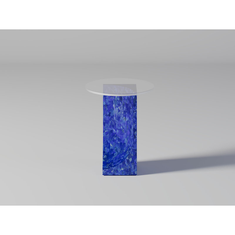 Chisel De Mason Side Table, Lapis Lazuli