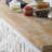 Beige + Burlywood Solid Wood Freestanding Fireplace