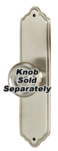 Contemporary Metal Knob Backplate, Satin Nickel