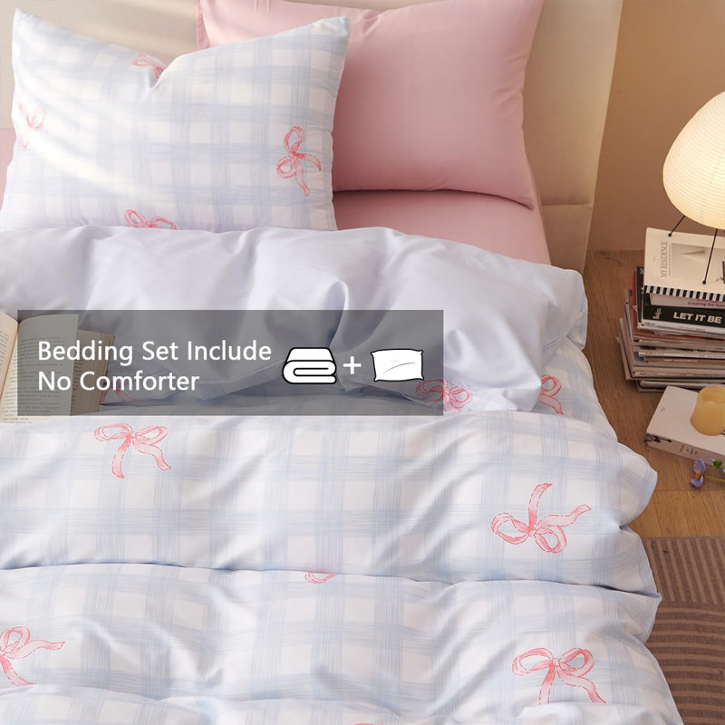 Ensemble de housse de couette, ensemble de literie en microfibre avec fermeture à glissière
